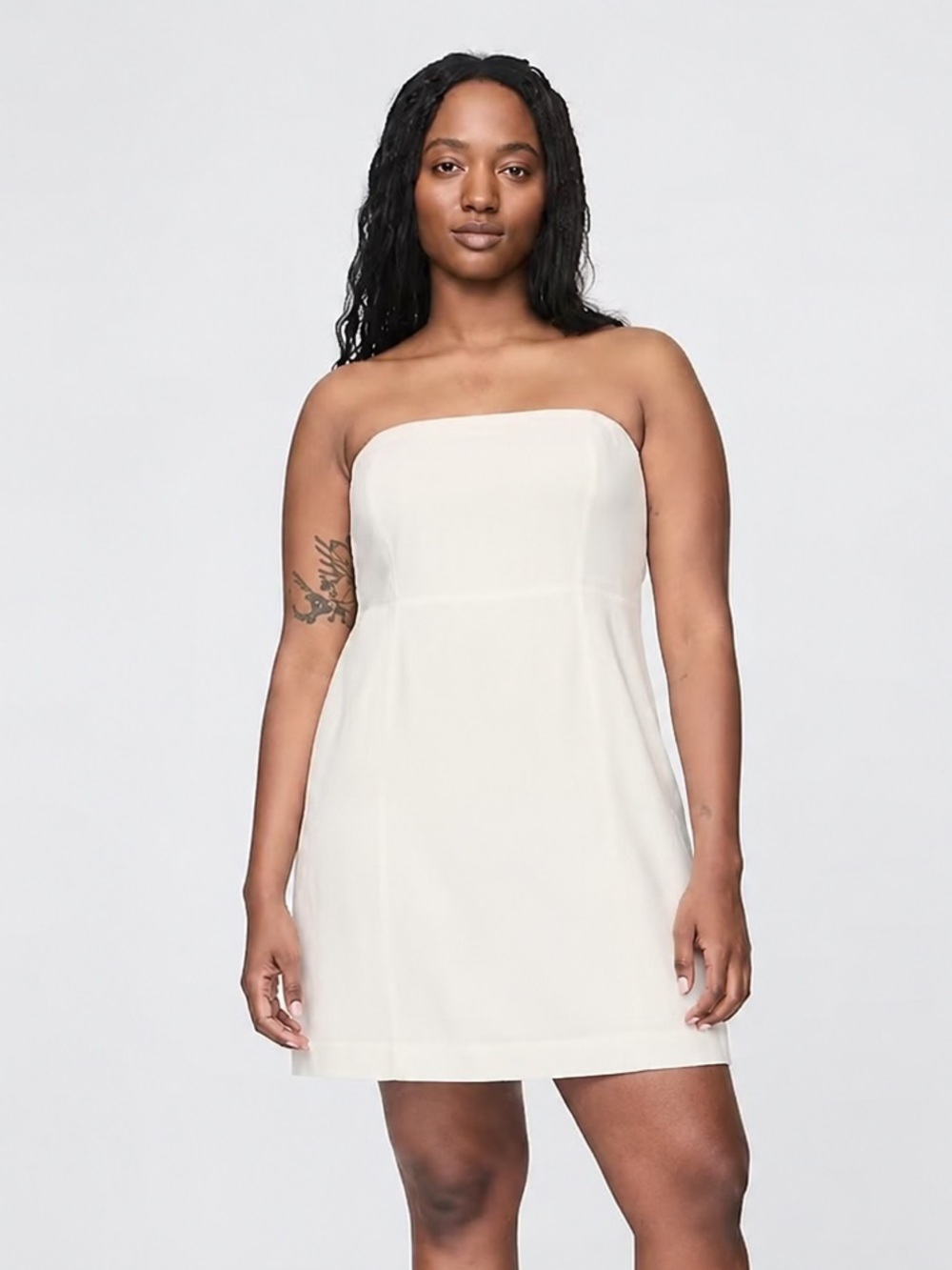 GAP Strapless Cream Mini Dress